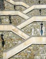 Treppe fotografiert in Bratislava 20-08-2008.